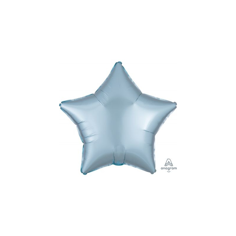 Satin Luxe Pastel Blue Star Foil 45cm