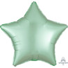 Satin Luxe Pastel Mint Star Foil 45cm