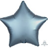 Satin Luxe Steel Blue Star Foil 45cm