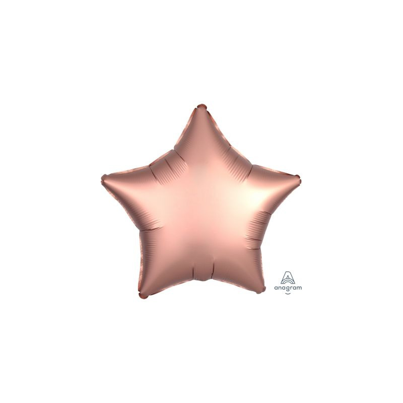 Satin Luxe Rose Copper Star Foil 45cm