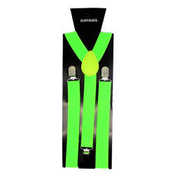 Neon Green Suspenders