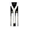 White Sequin Suspenders