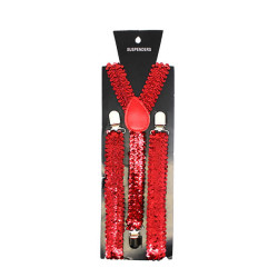 Red Sequin Suspenders