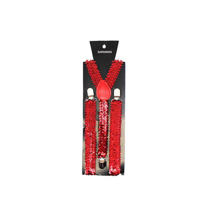 Red Sequin Suspenders