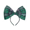 Green Tartan Bowtie Headband