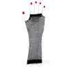 Black Fishnet Long Gloves