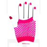 Hot Pink Fishnet Short Gloves