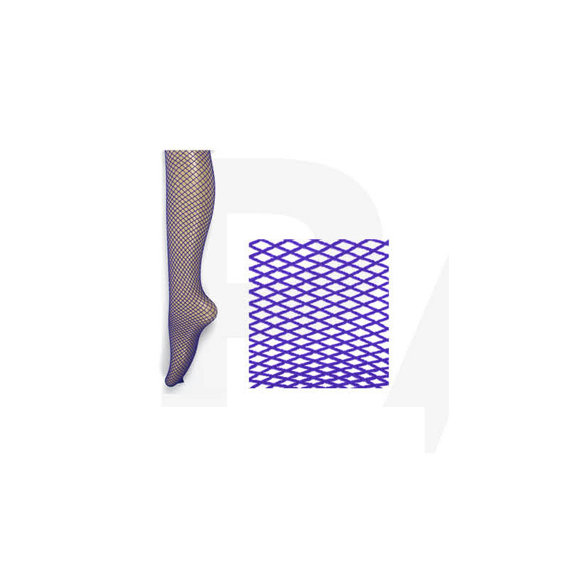 Purple Fishnet Pantyhose