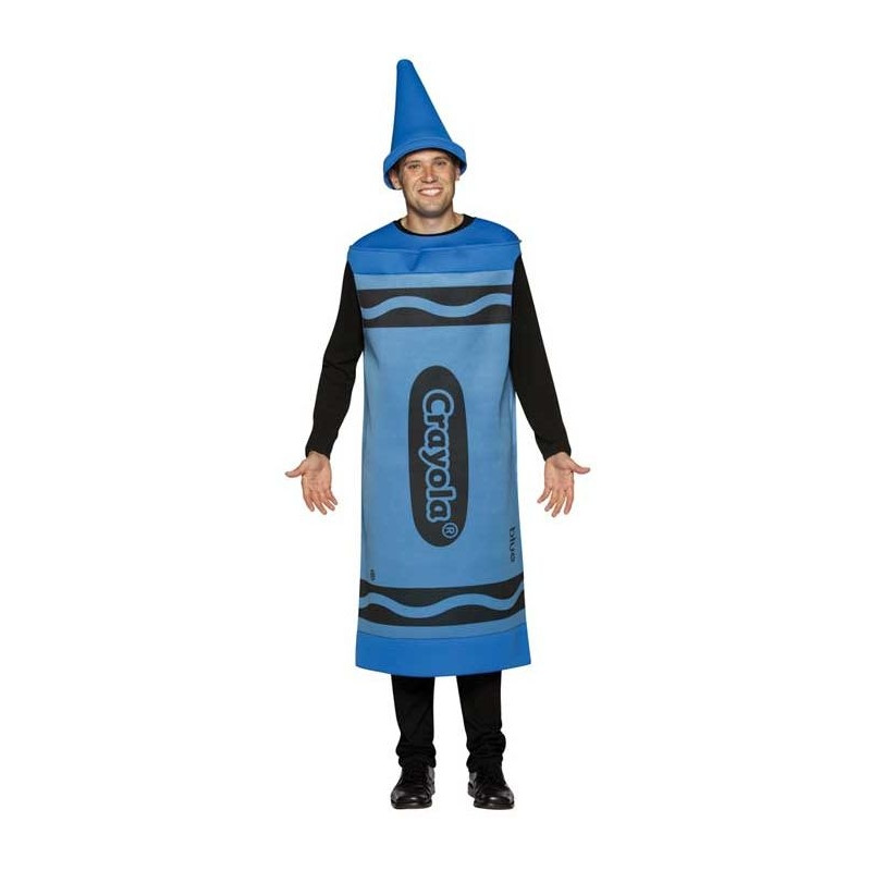 Blue Crayon Adult Costume