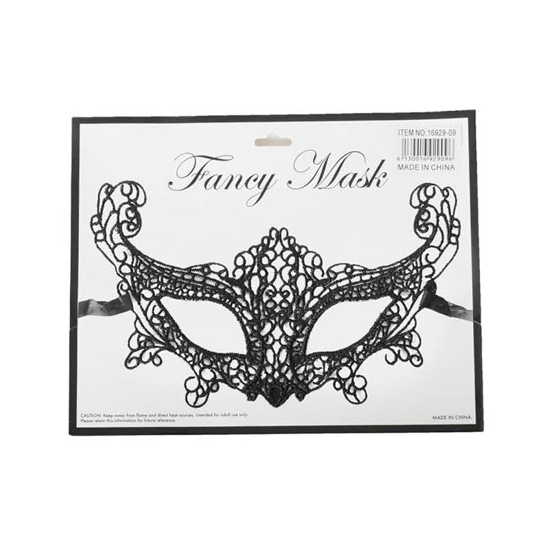 Lace Art Black Mask