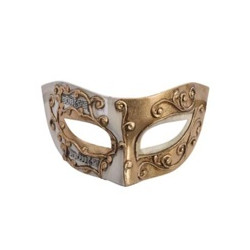 Camila Cream & Gold Eye Mask