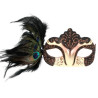 Burlesque with Peacock Feather Eye Mask