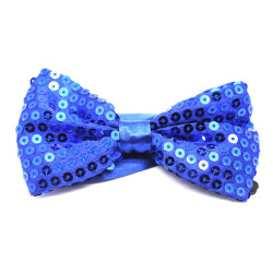 Sequin Blue Bowtie