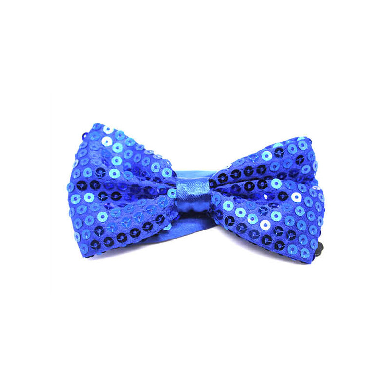 Sequin Blue Bowtie