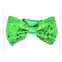 Sequin Green Bowtie