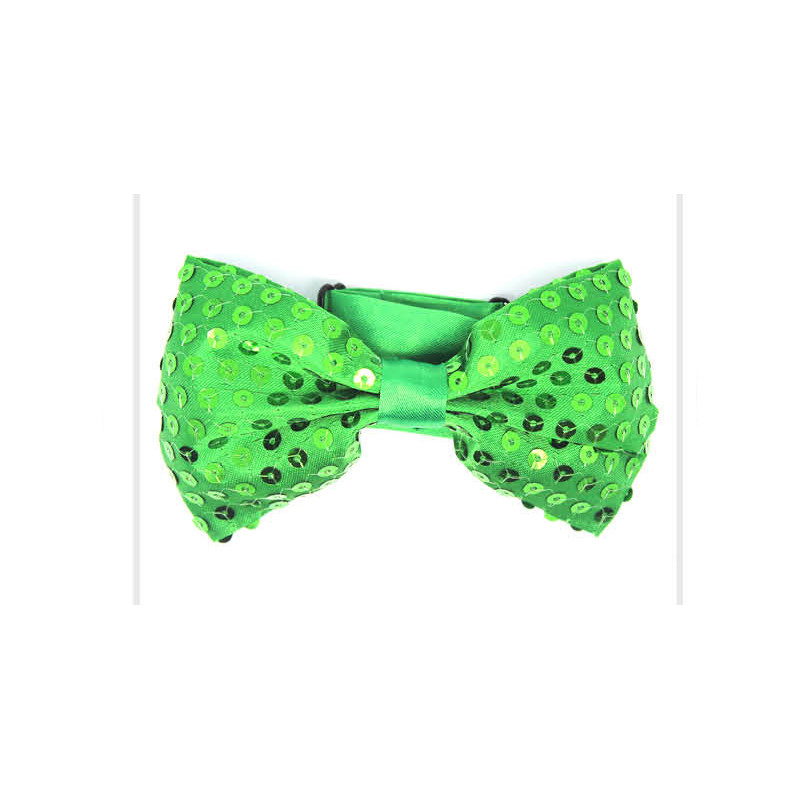 Sequin Green Bowtie