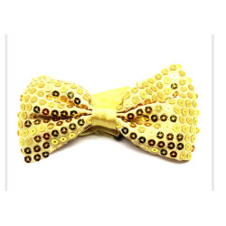 Sequin Gold Bowtie