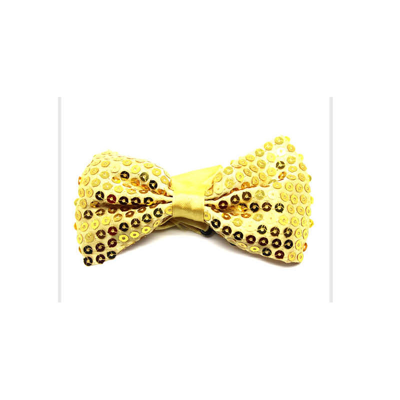 Sequin Gold Bowtie