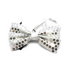 Sequin Silver Bowtie