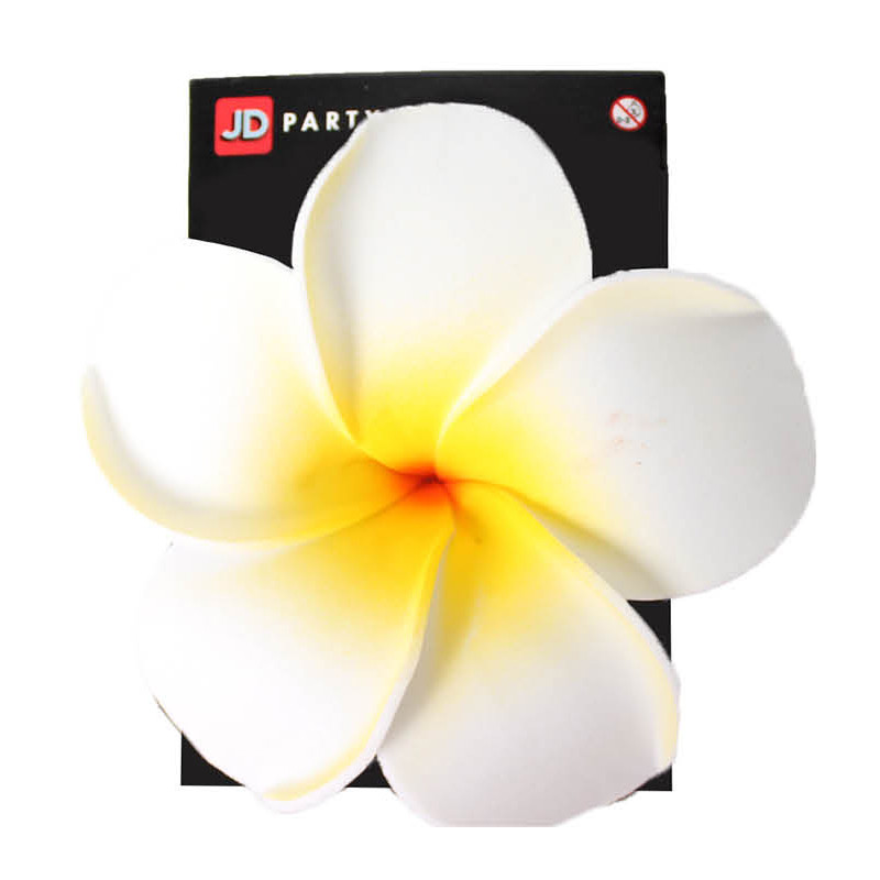 White Hawaiian Hair Clip