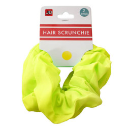 Yellow Fluro Hair Scrunchie 2 Pack