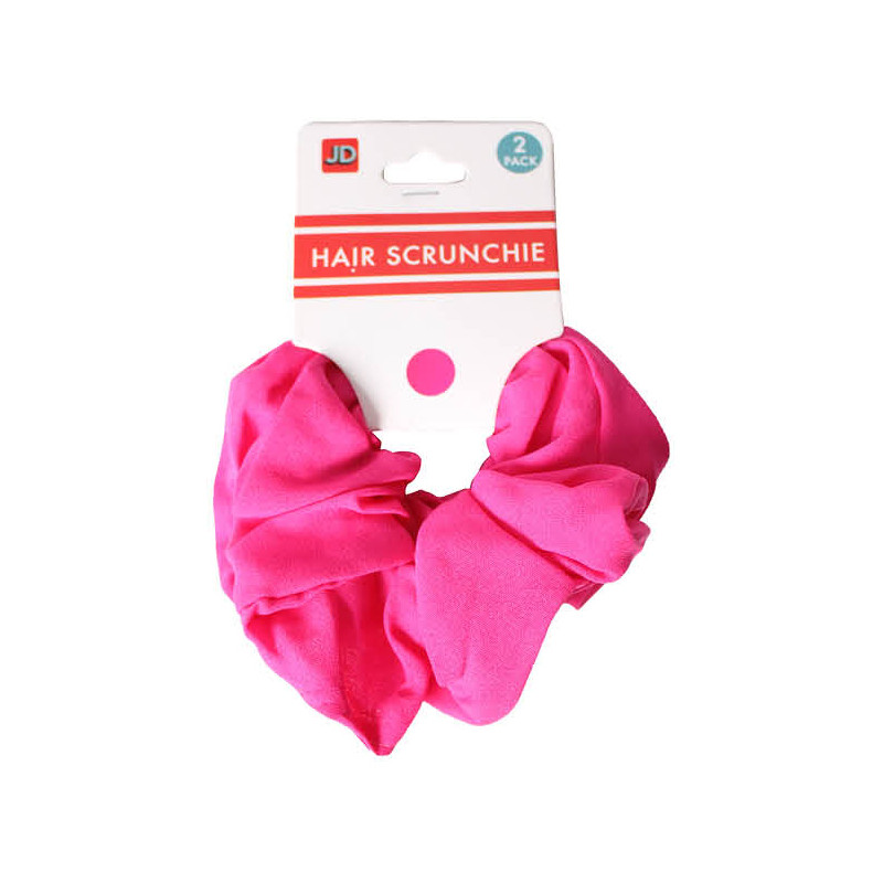 Pink Fluro Hair Scrunchie 2 Pack