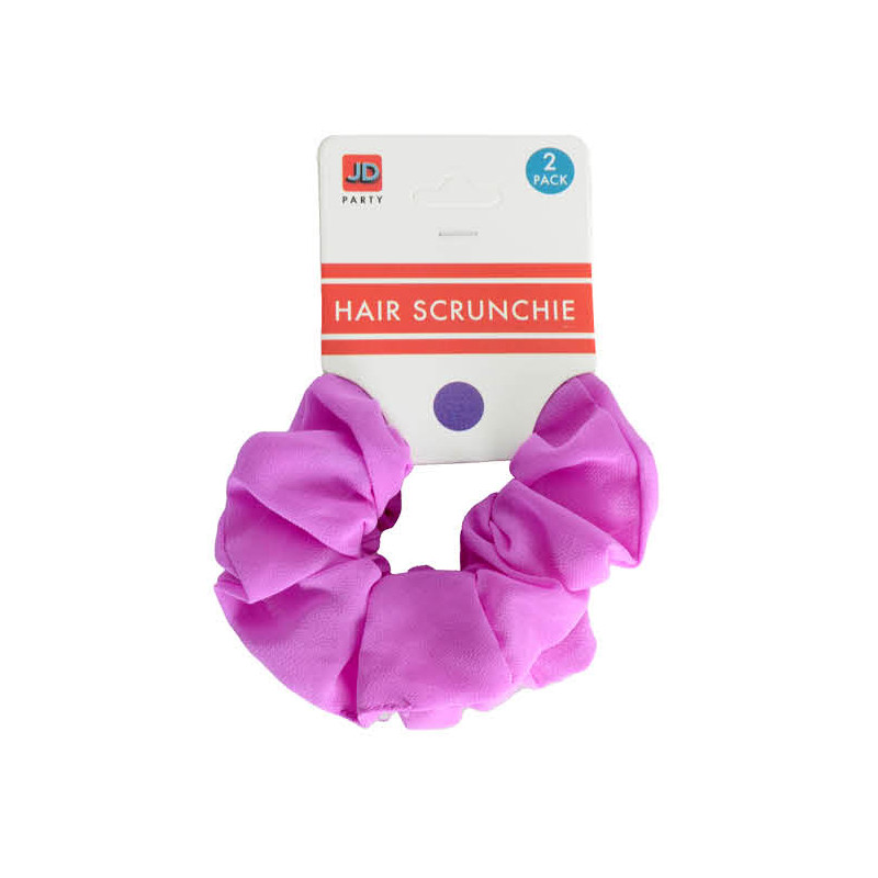 Purple Fluro Hair Scrunchie 2 Pack