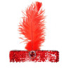 Flapper Headband Red