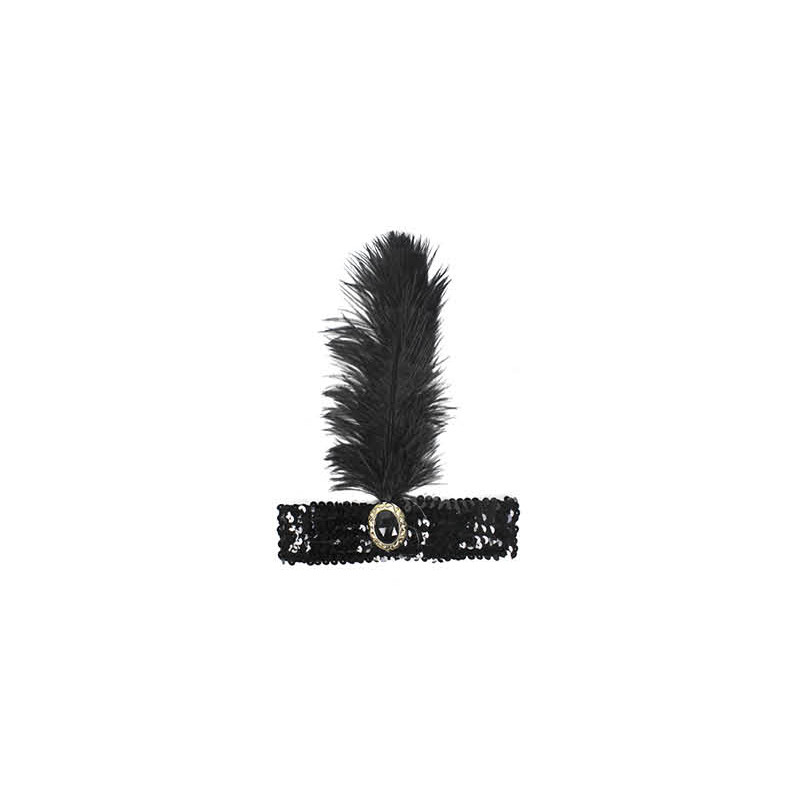 Flapper Headband Black