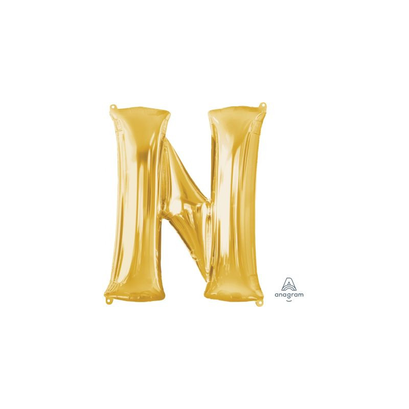 Anagram 34" Foil Gold Letter N