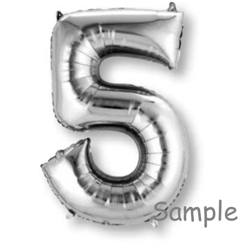 Number 5 Supershape Foil Balloon 86cm