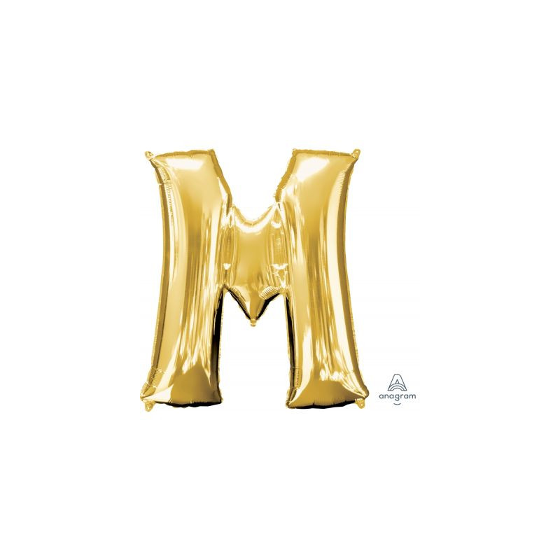 Anagram 34" Foil Gold Letter M