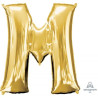 Anagram 34" Foil Gold Letter M