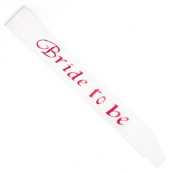 Bride to Be Flashing White Sash