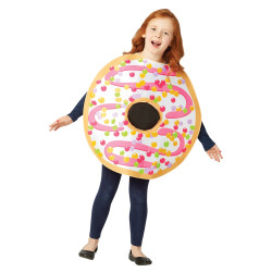 White Frosted Donut Children Costume