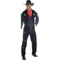 Cowboy Vest and Chaps Adult...