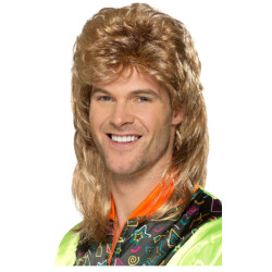 Mullet Brown with Blonde Highlights Wig