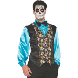 Day of the Dead Vest Adult Costume