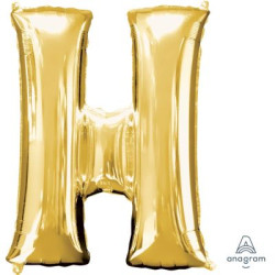 Anagram 34" Foil Gold Letter H
