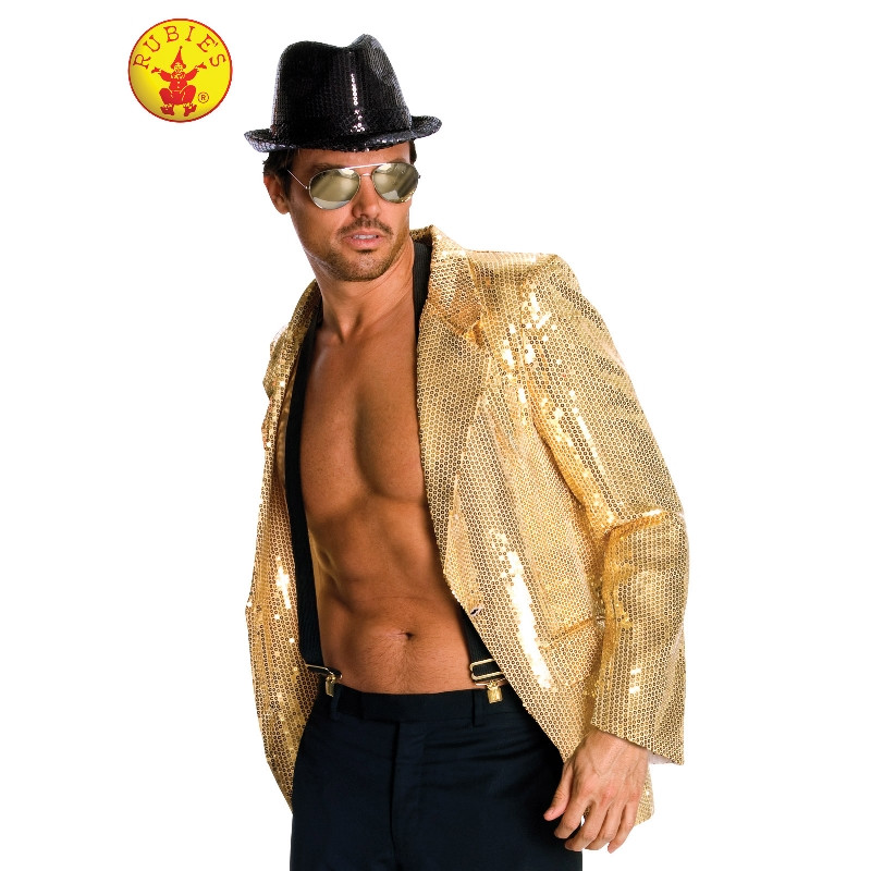 Gold Sequin Jacket Adult Costume