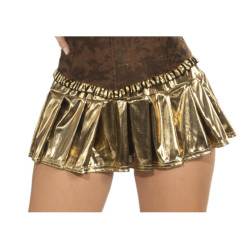 Mini Lame Gold Skirt