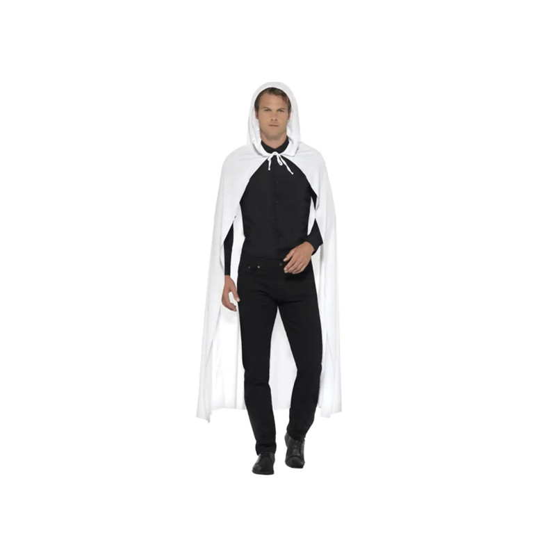 Hooded White Cape Adult Costume