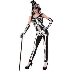 Skeleton Jumpsuit Adult Costume