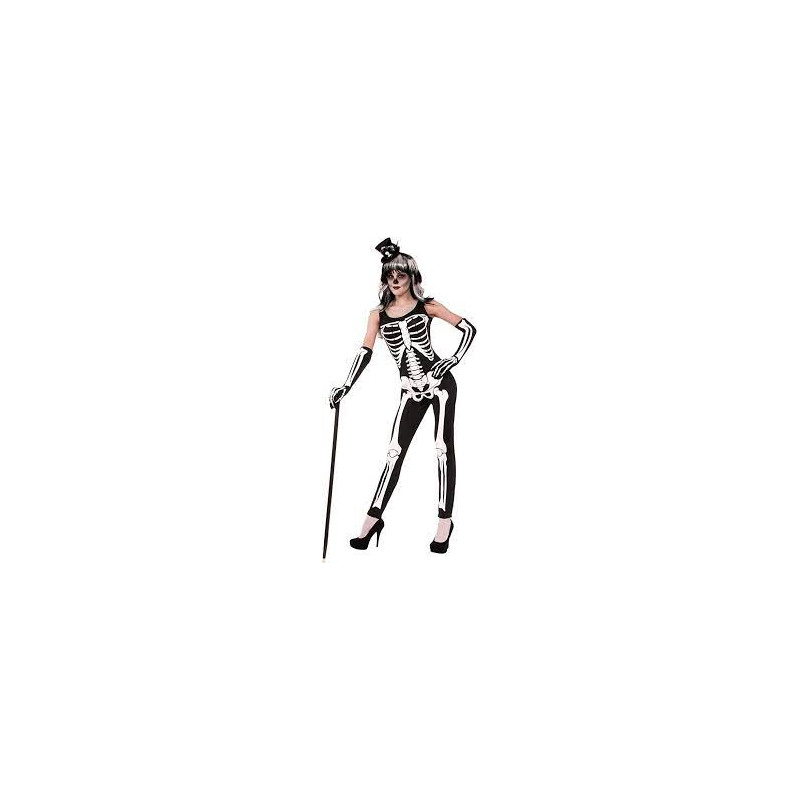 Skeleton Jumpsuit Adult Costume