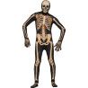 Deluxe Skeleton Skin Suit Adult Costume