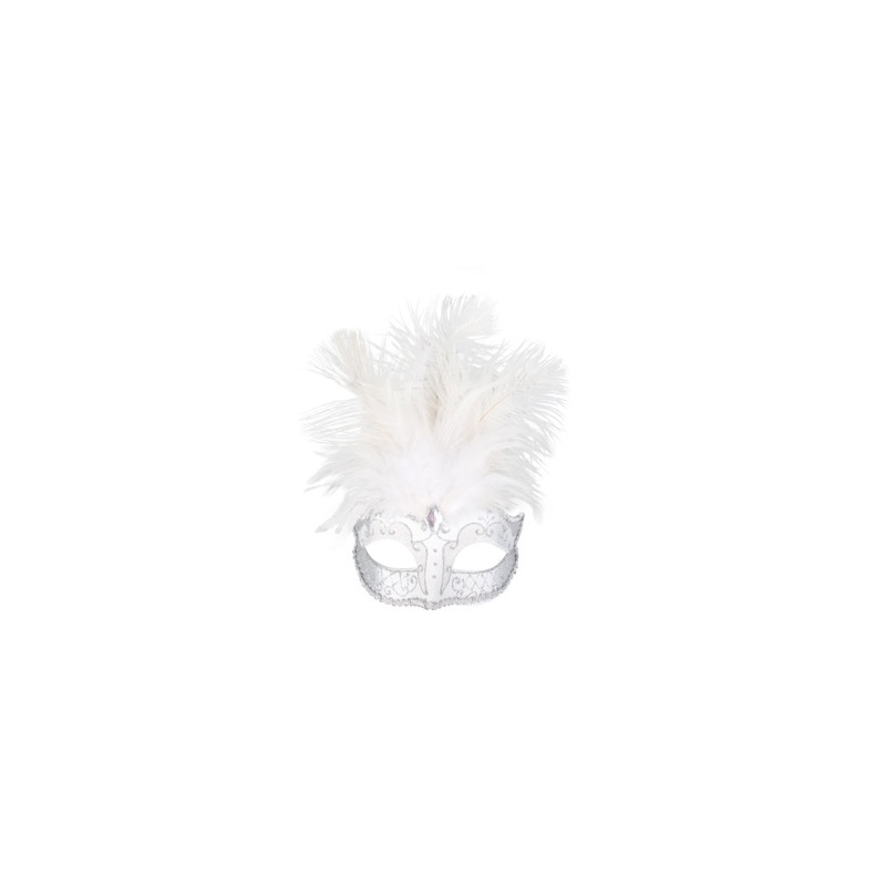Carmela White & Silver Eye Mask