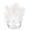 Carmela White & Silver Eye Mask