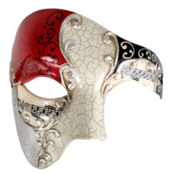 Maestro Red & Gold Eye Mask