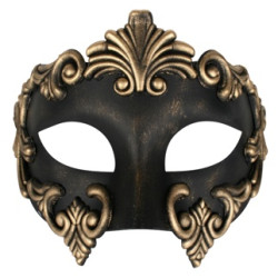 Lorenzo Black & Gold Eye Mask