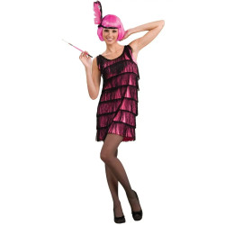 Jazzy Pink Flapper Adult Costume